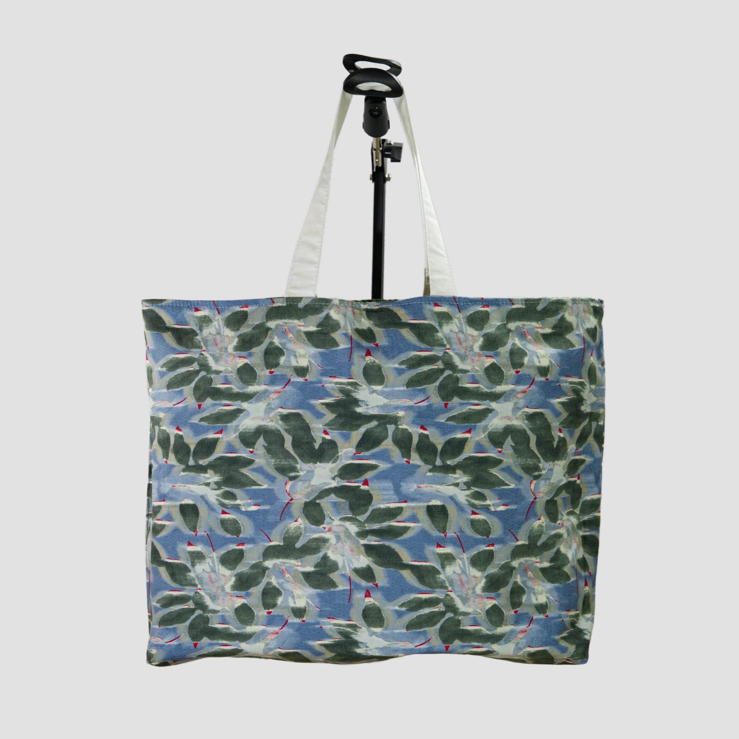 Tote Bag With Print Of Leaves