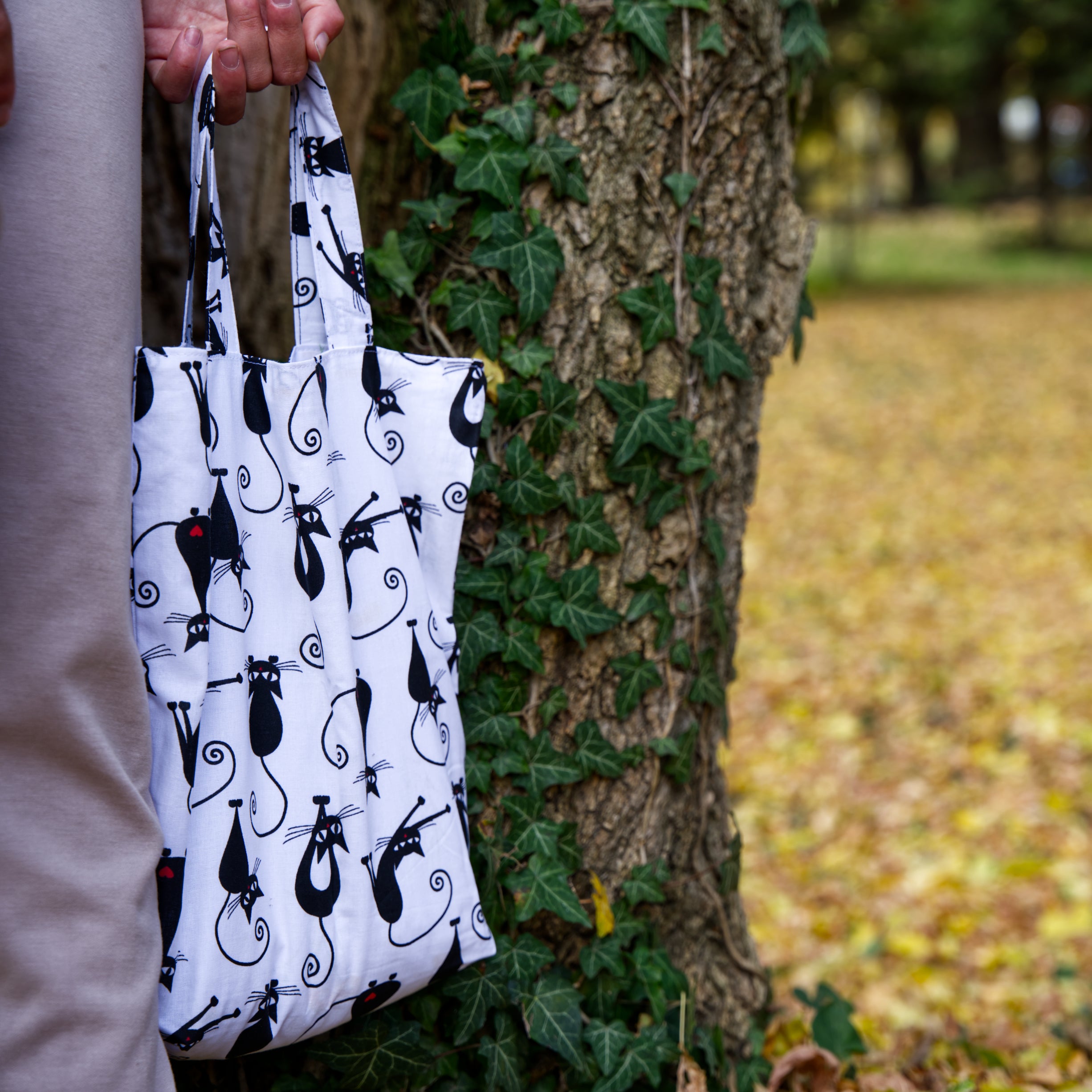 Bag With Cats Print