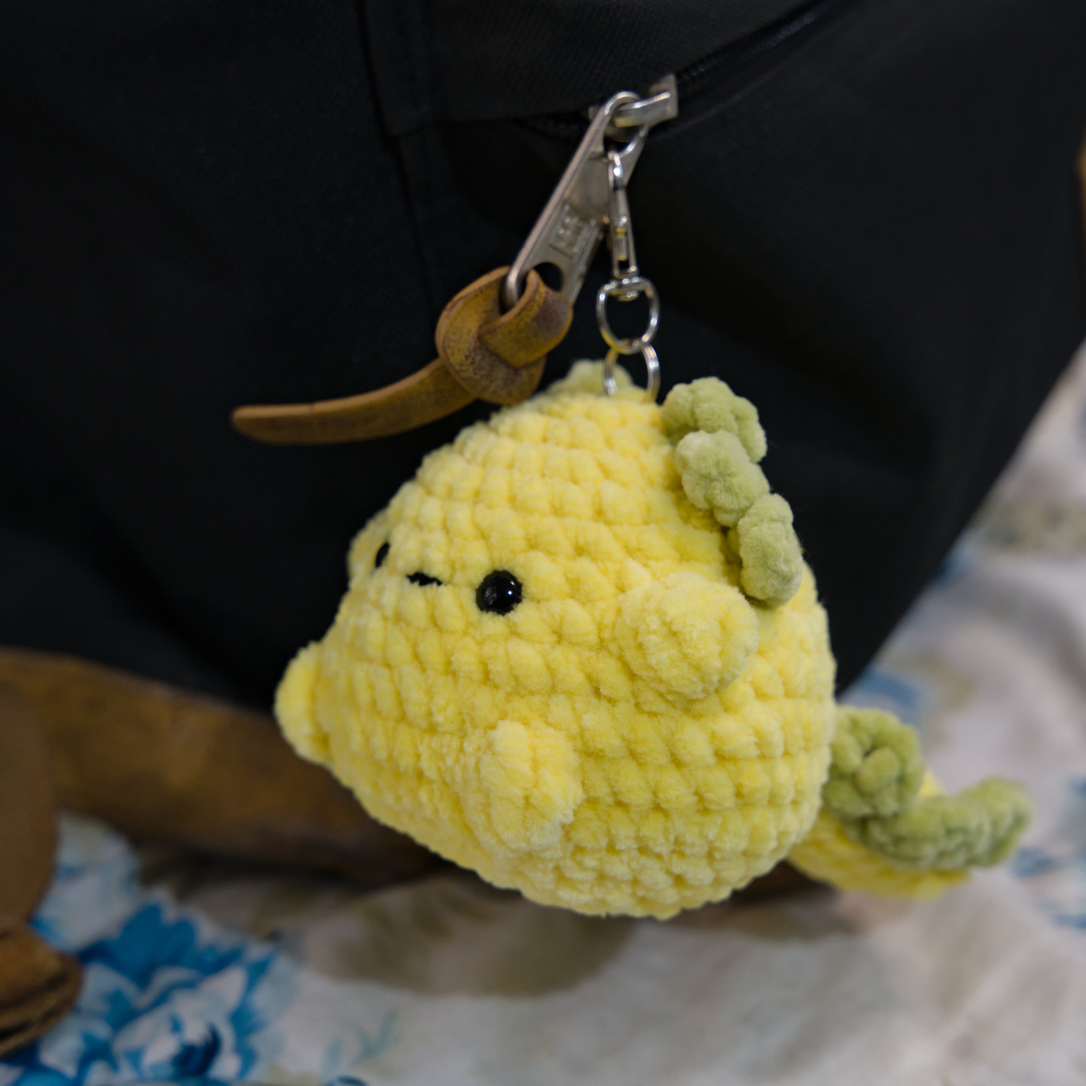 Yellow Keychain Axolotl