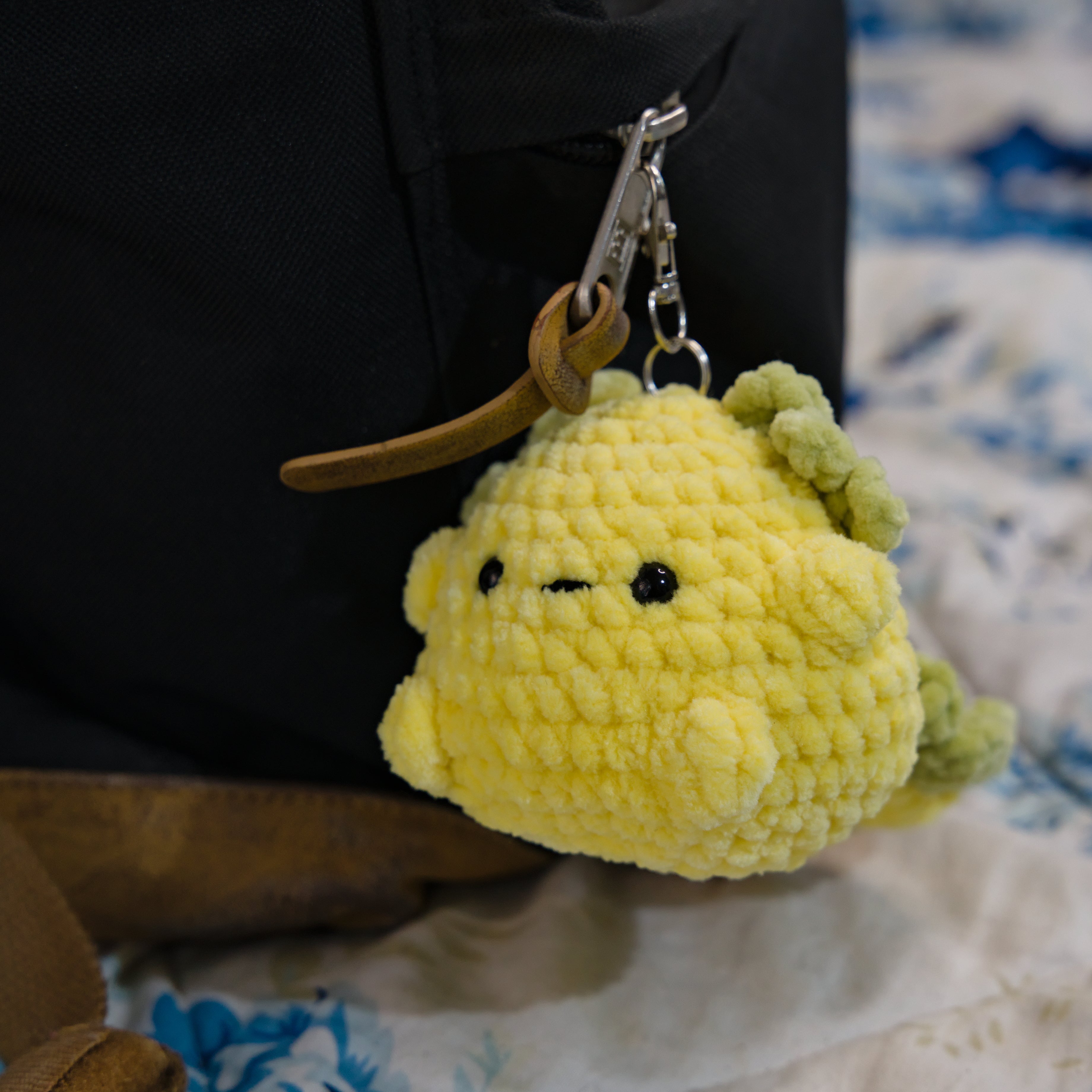 Yellow Keychain Axolotl