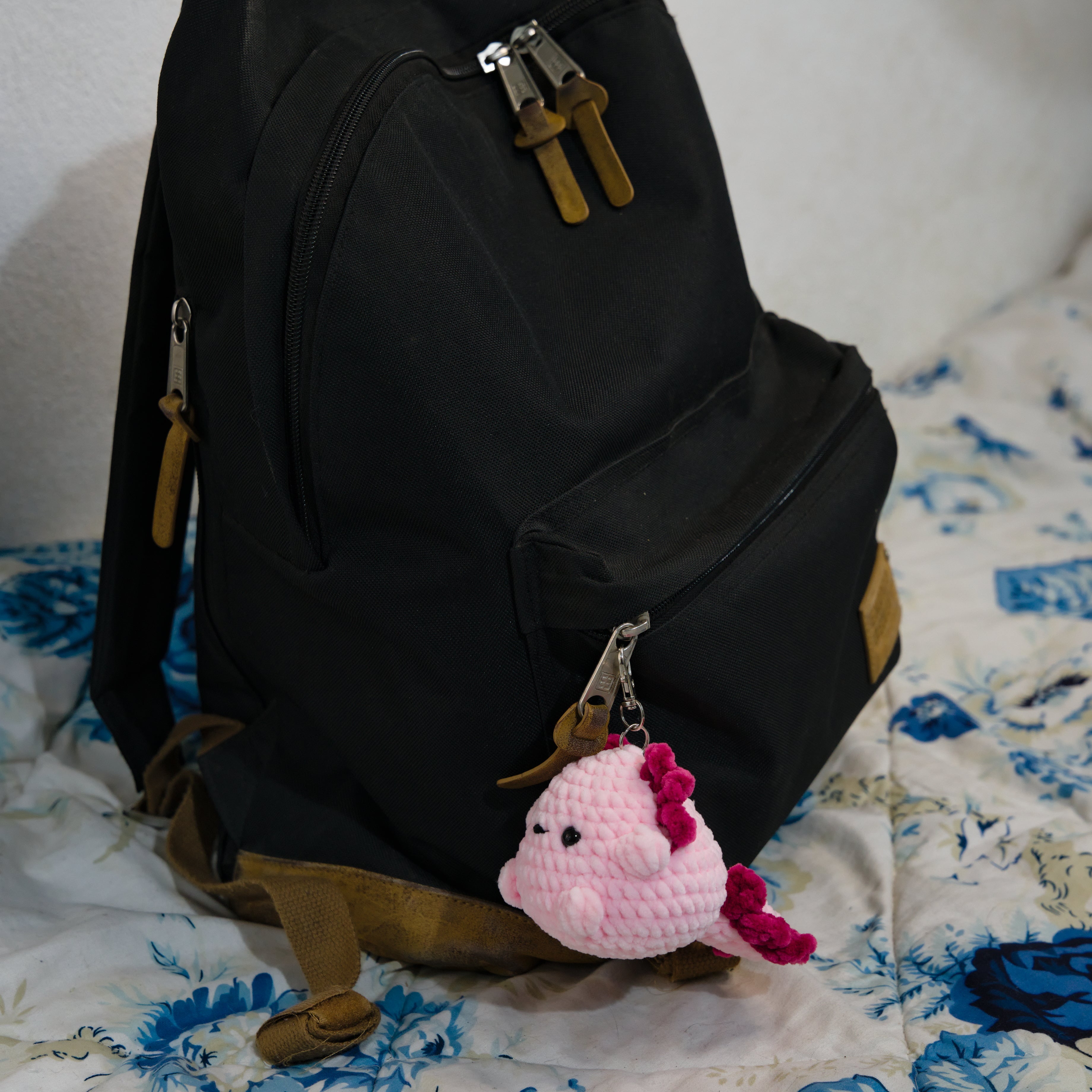 Pink Keychain Axolotl