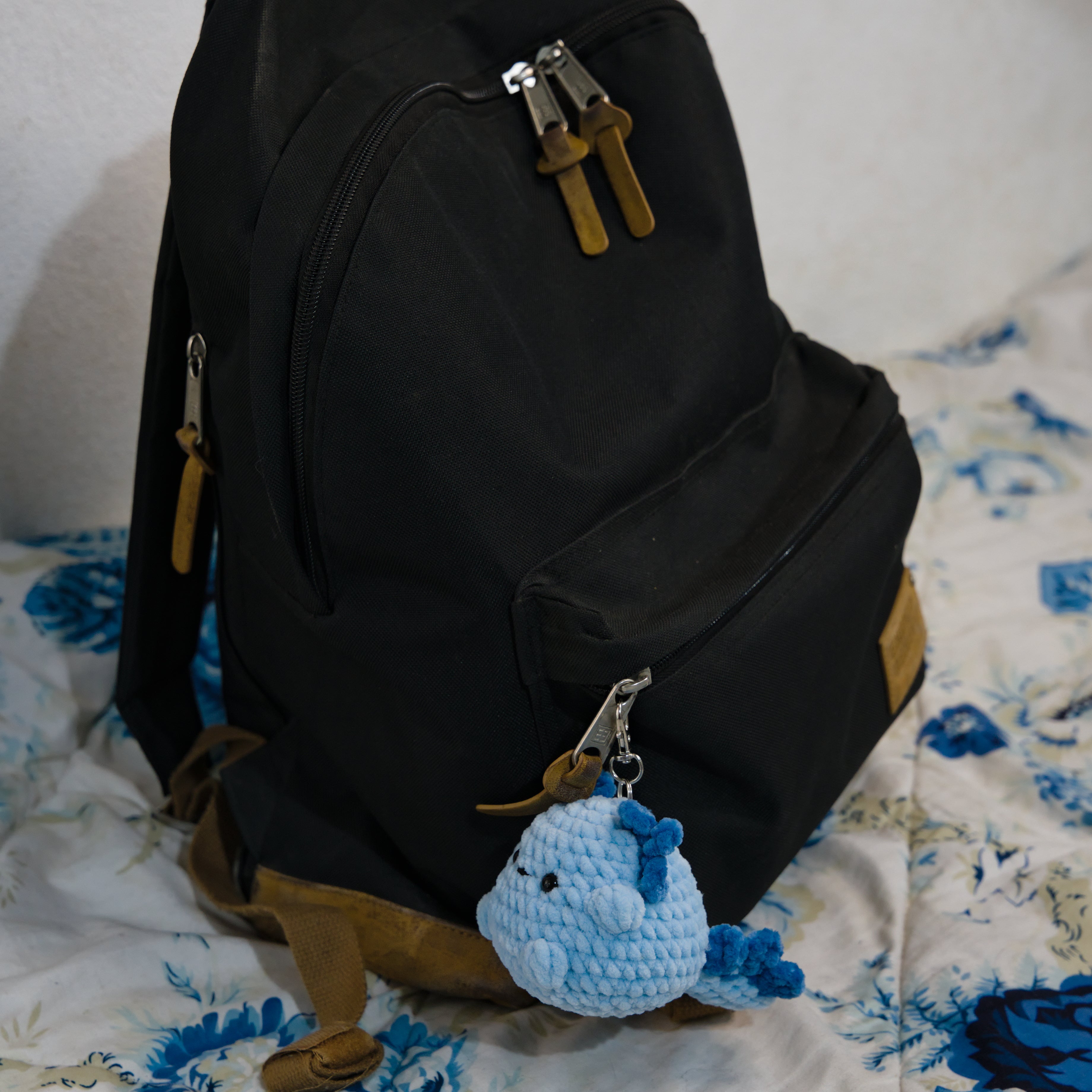 Blue Keychain Axolotl