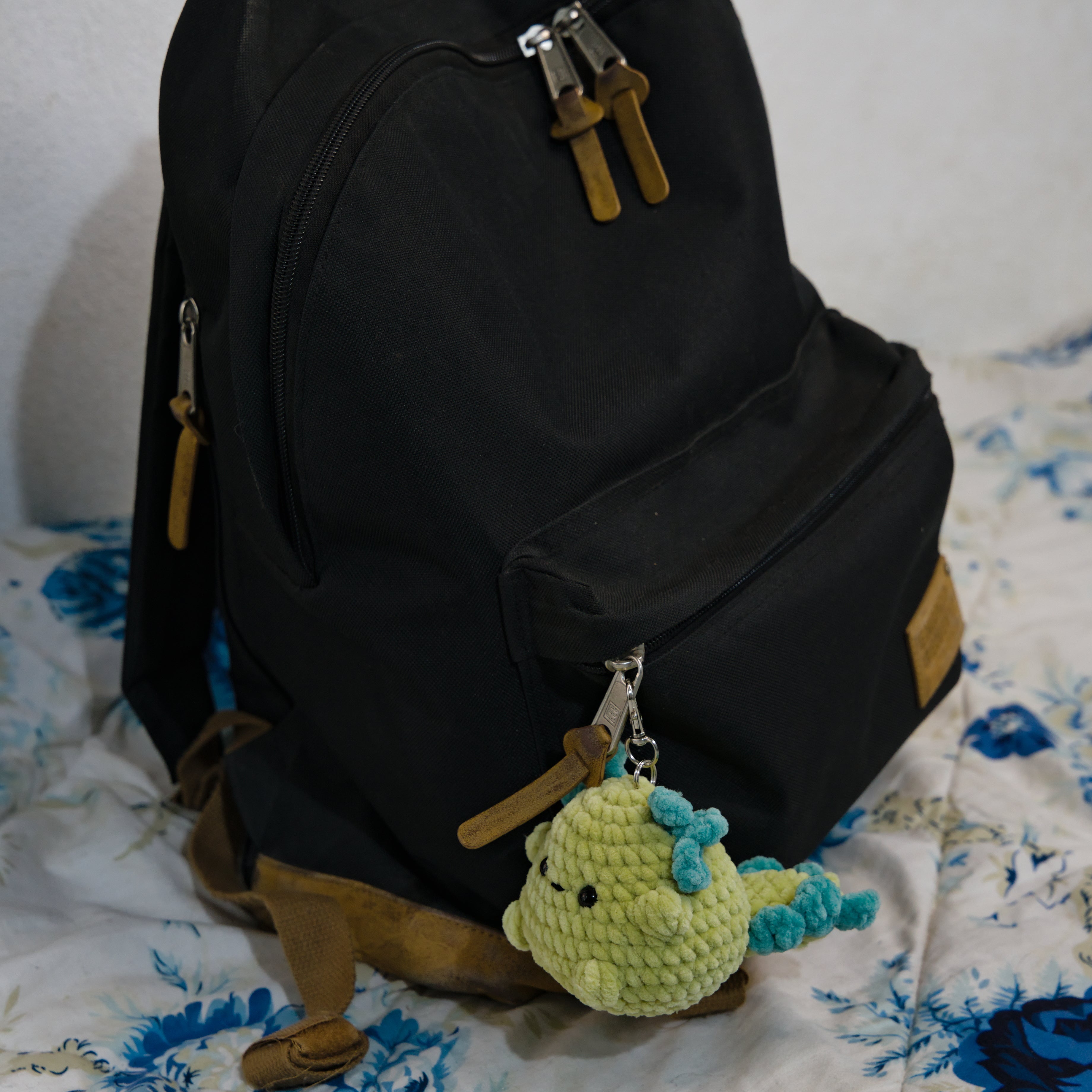 Green Keychain Axolotl
